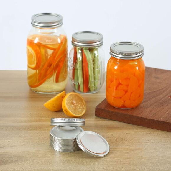 102 Canning Lids,70MM Mason Jar Lids,Seal and leak-proof Split-Type w/5 PCS Ring - Picture 6 of 12